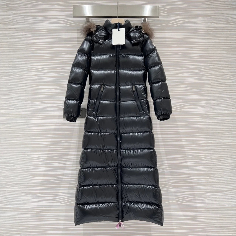 Authentic Mengjia 25Fw New Over-The-Knee Women's Extended-Length Jiujiang down Jacket Slimming Hooded White Duck down Coat Authentic Mengjia 25Fw New Over-The-Knee Women's Extended-Length Jiujiang down Jacket Slimming Hooded White Duck down Coat