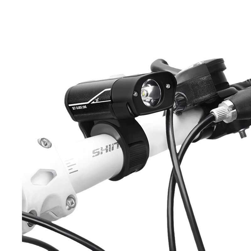 Luz delantera de bicicleta USB recargable luz de bicicleta aluminio 5 velocidades luz trasera luz de advertencia accesorios de linterna de bicicleta