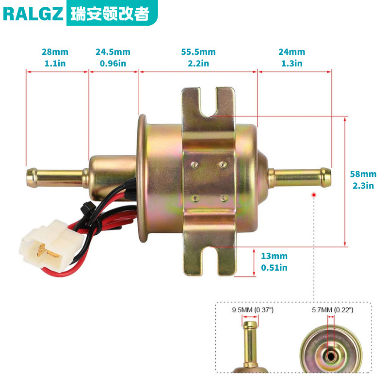 Cross-border hot-selling car modification HEP-02A electronic oil pump electronic fuel pump electronic diesel pump pump pump 2
