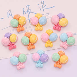 可爱亮面三色气球 diy奶油胶自制手机壳头饰发夹树脂饰品配件批发