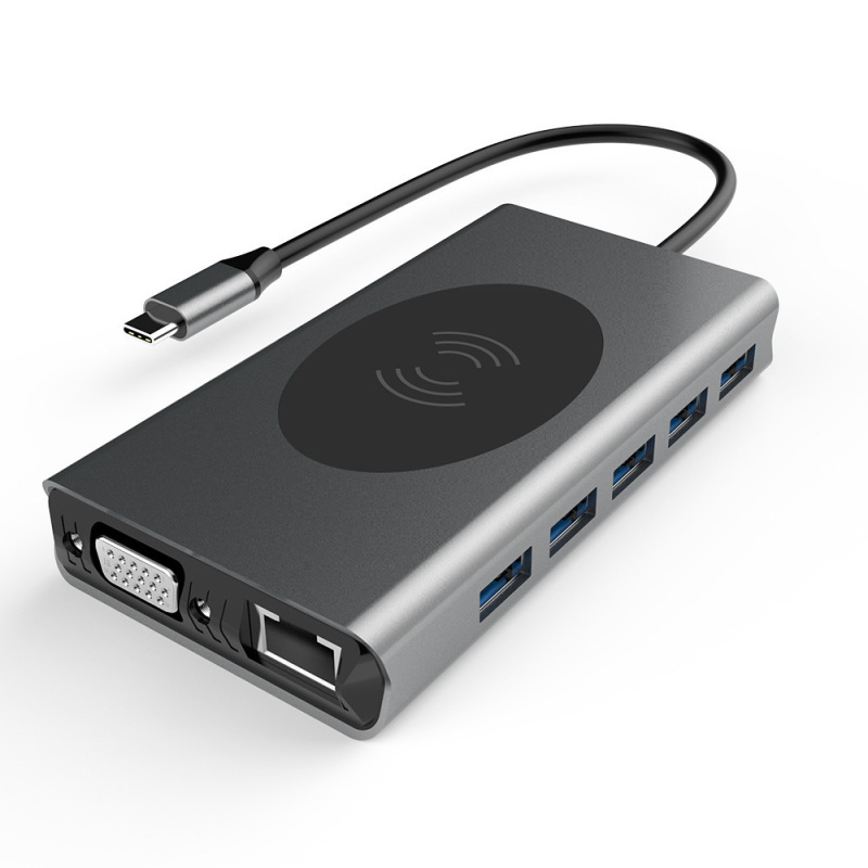 14/13合1type-c扩展坞usb hub集线器双HDMI/RJ45千兆拓展坞笔记本|undefined