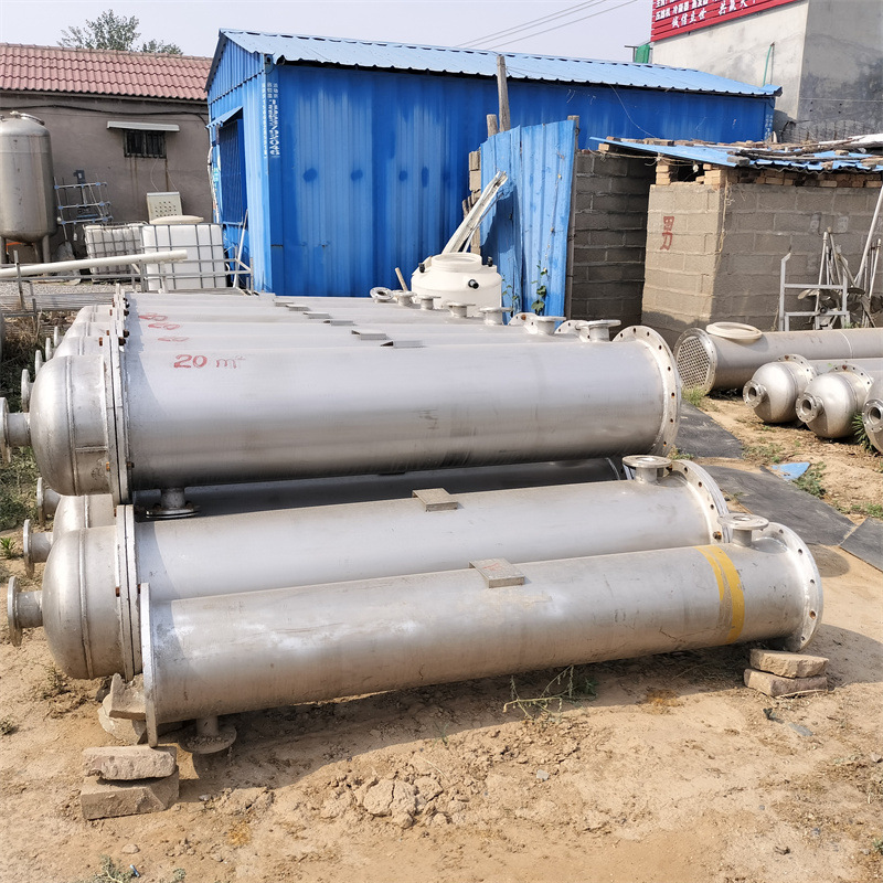 二手列管式冷凝器 不锈钢工业用换热器 可全新