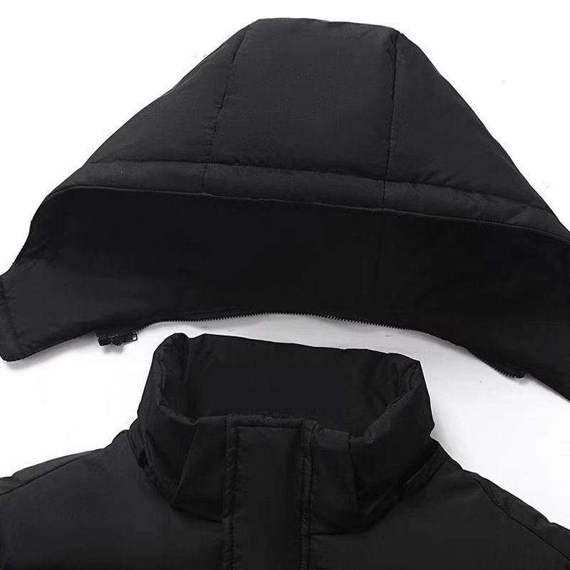 Versatile casual down men's winter new school uniform hooded jacket outdoor warm and cold proof clothing_voghion.com