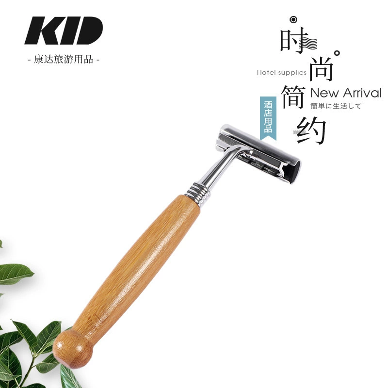 Custom Hotel Homestay Деревянная бритва с деревянной ручкой Мужская бритва