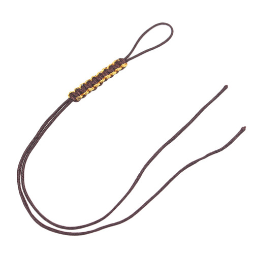 Hand-woven gold wire flat knot coil pull ring buckle pendant tail wire keychain DIY necklace bracelet accessories wholesale
