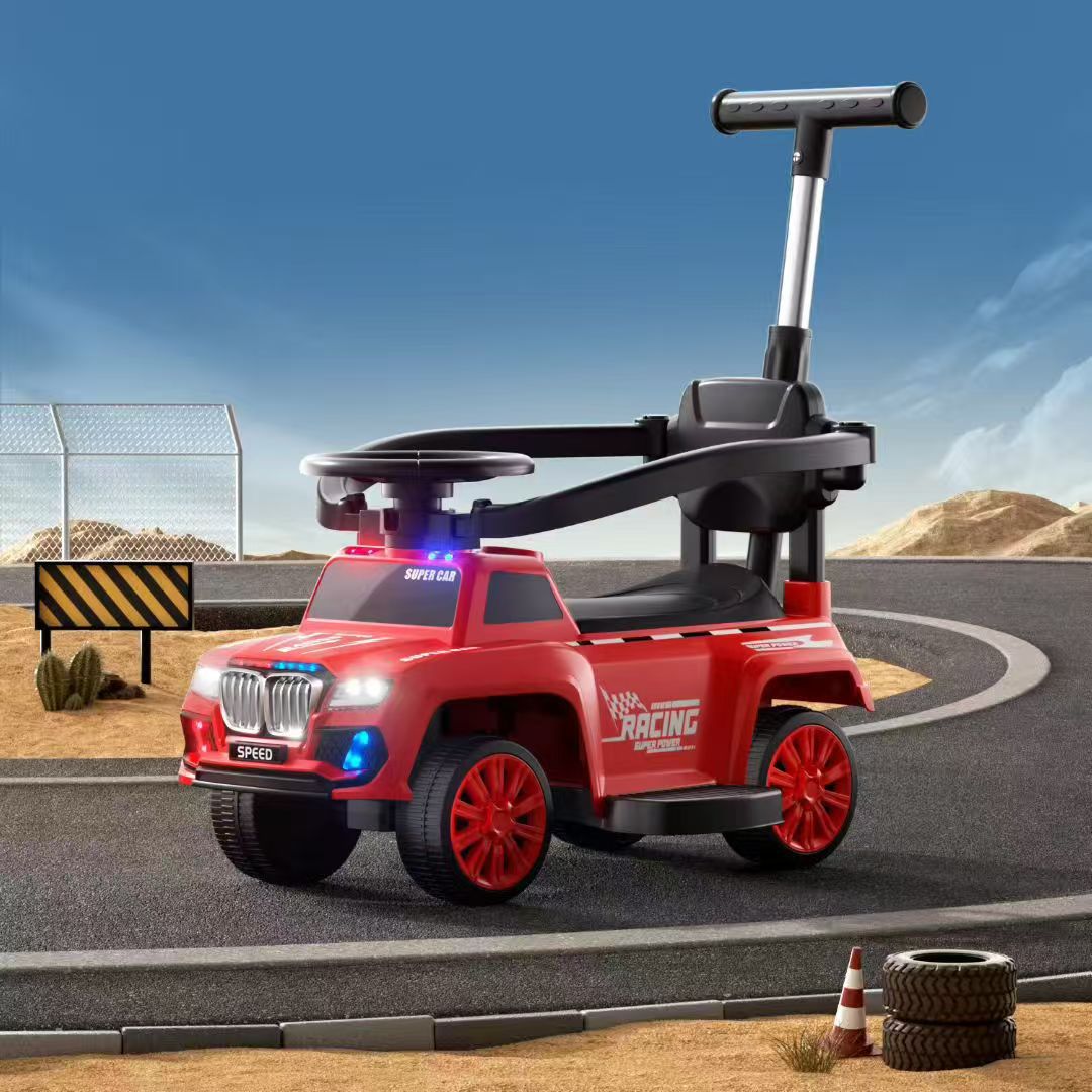 Nuevo patín eléctrico para niños patín anti-rollback puzzle educación temprana protección de seguridad caminante motocicleta de playa