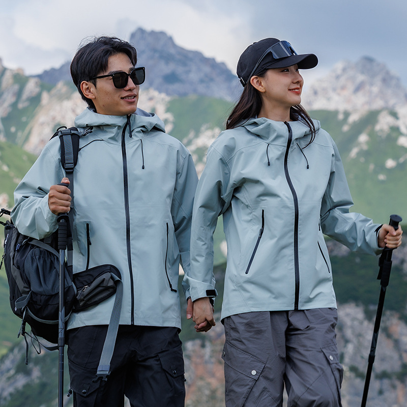Sellador térmico completo prensado de alta gama Le Shi personalizado con ropa de trabajo a prueba de feng shui al aire libre para hombres y mujeres alpinistas delgados