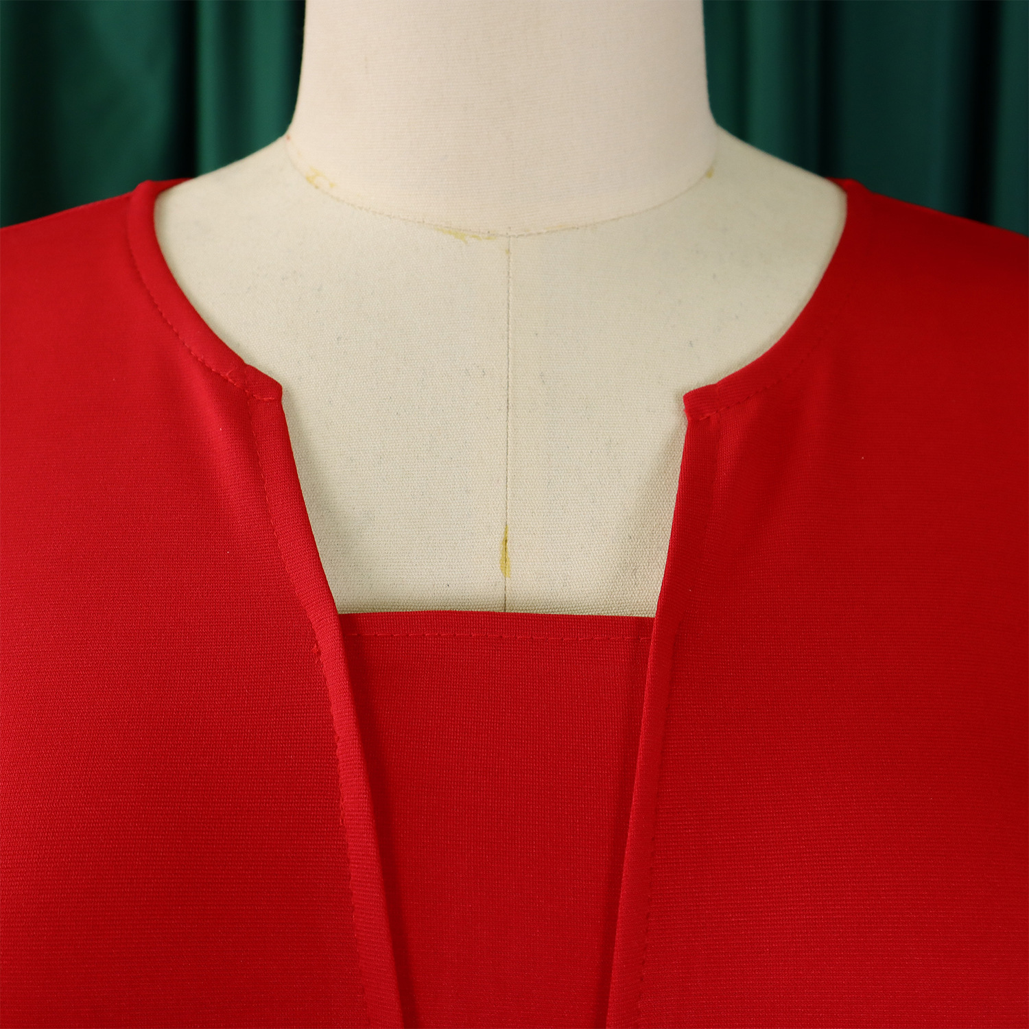 Wholesale Women's Elegant Style Temperament Commuter Belt Solid Color Daily Round Neck Pullovers Half Sleeve A- Line Skirt display picture 18