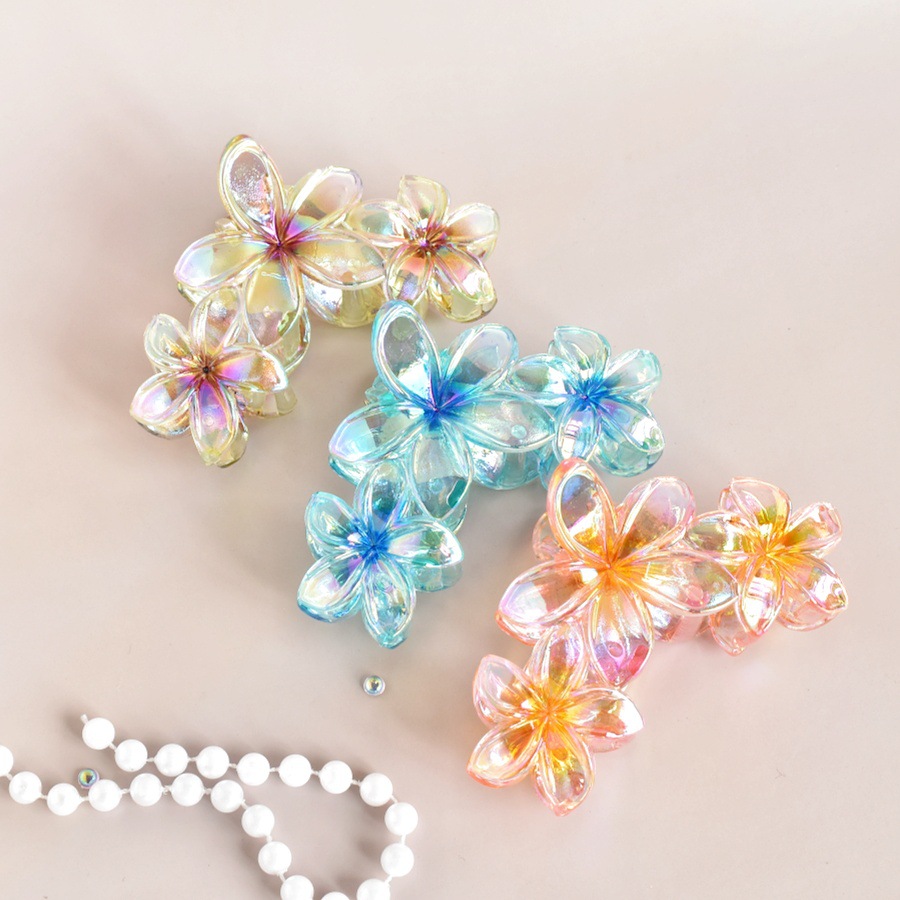 86g Weight Hair Clip, Hair Claws Hair Accessories Type 1 Piece Quantity Holiday, Daily, Selfie Occasion Plastic Material Flower, Fish, Shark, Plumeria Pattern All Seasons Season Women's Gender Cute Style Cute Women's Flower Fish Shark Plastic Hair Clip Hair Claws 3