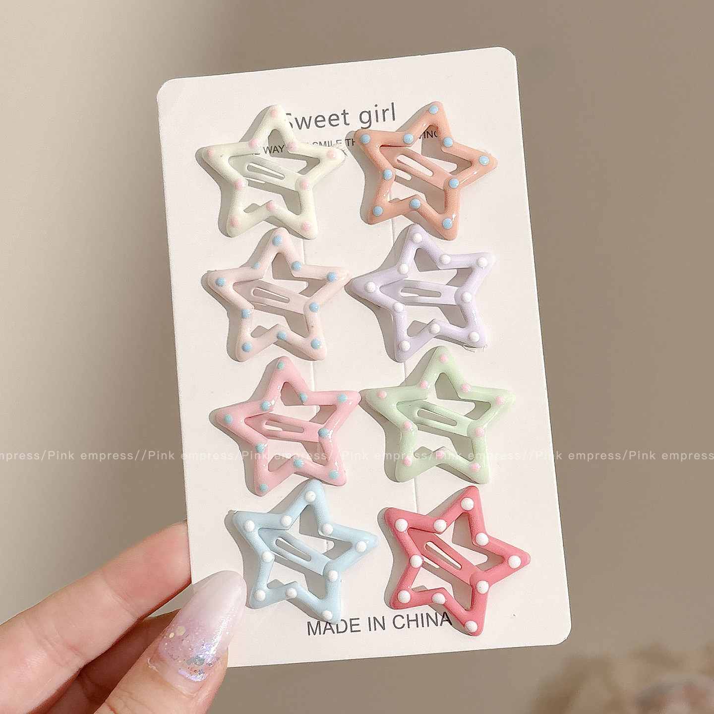 Broches para Cabello BB con Estrella de Cinco Puntas Aleación para Mujeres