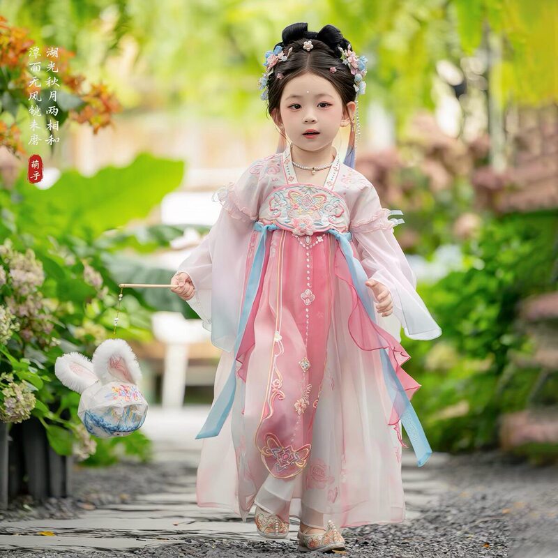 Hanfu for Girls 2026 New Summer Style Children's High-End Fairy-Like Dress, Ancient Style Flowing Princess Dress for Girls Hanfu for Girls 2026 New Summer Style Children's High-End Fairy-Like Dress, Ancient Style Flowing Princess Dress for Girls