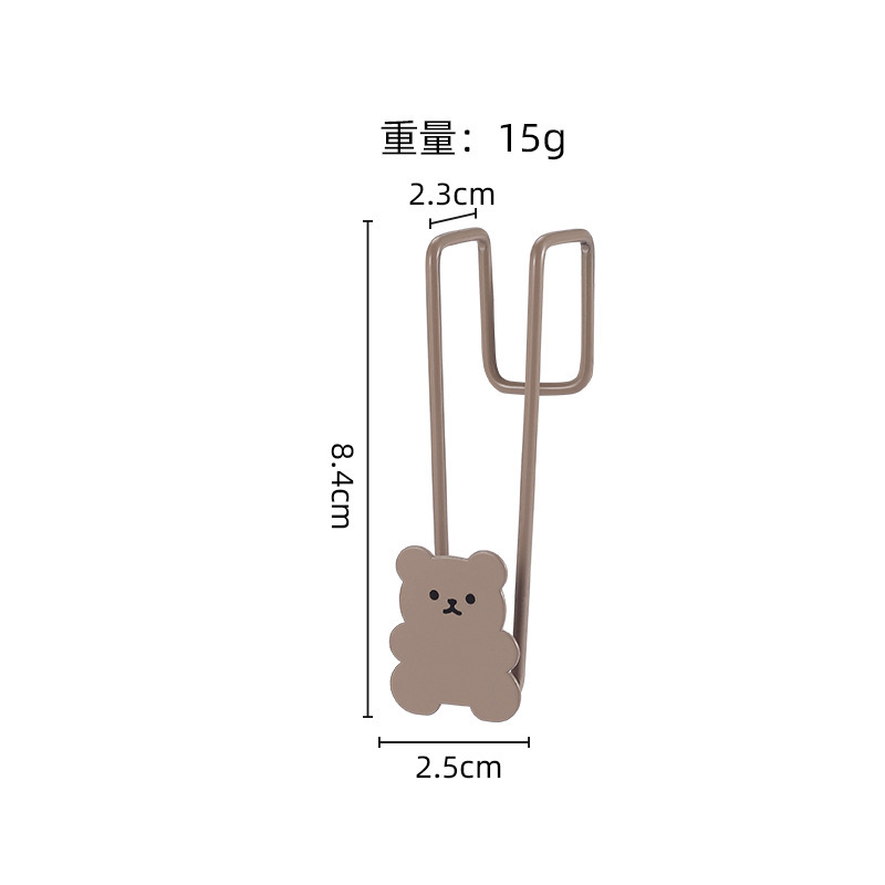 ドアバックフッククリエイティブかわいいクマキッチンパンチフリーバスルームビニール袋フックドアバック寝室洋服フック|undefined