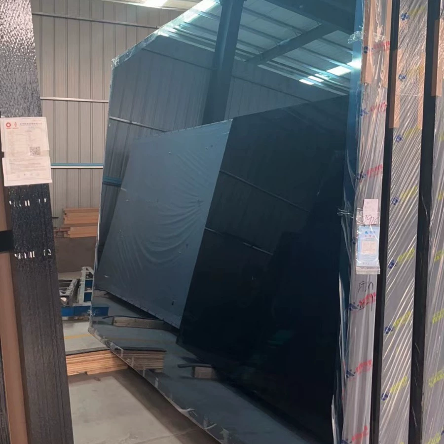 Экспортная деревянная коробка темно-синего светоотражающего стекла коричневого светоотражающего стекла полные характеристики для штор коммерческого здания