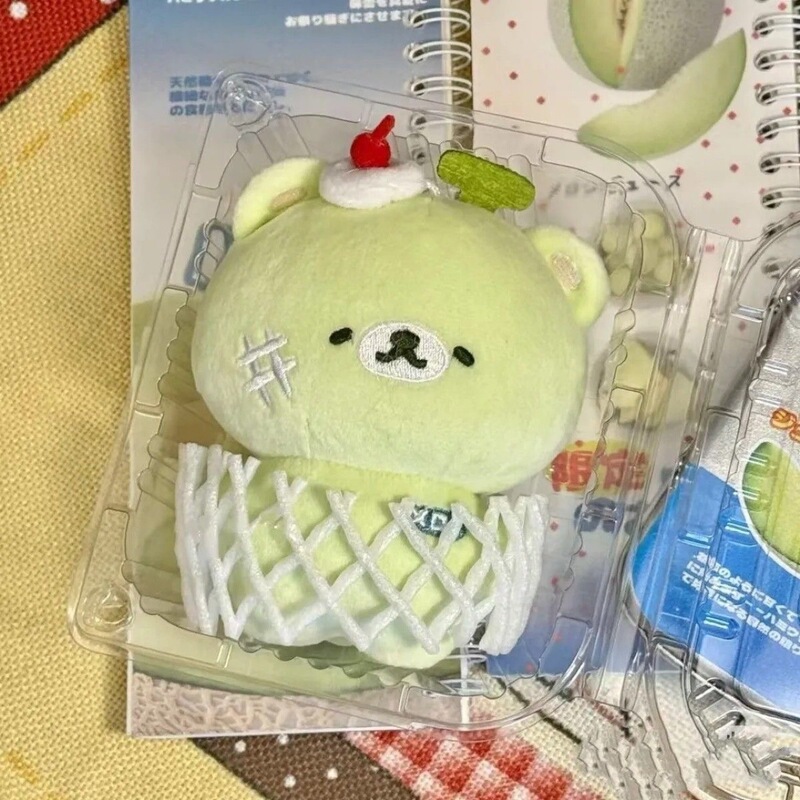 蜜瓜小熊毛绒玩偶包包挂件钥匙扣可爱小红书软萌清凉小物件高颜值|undefined
