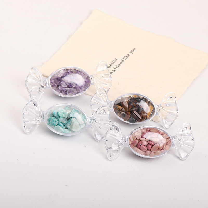 Natural Crystal Gravel Candy Ornaments Cross-Border Desktop Decoration Ornaments Halloween Gifts Crafts Wholesale