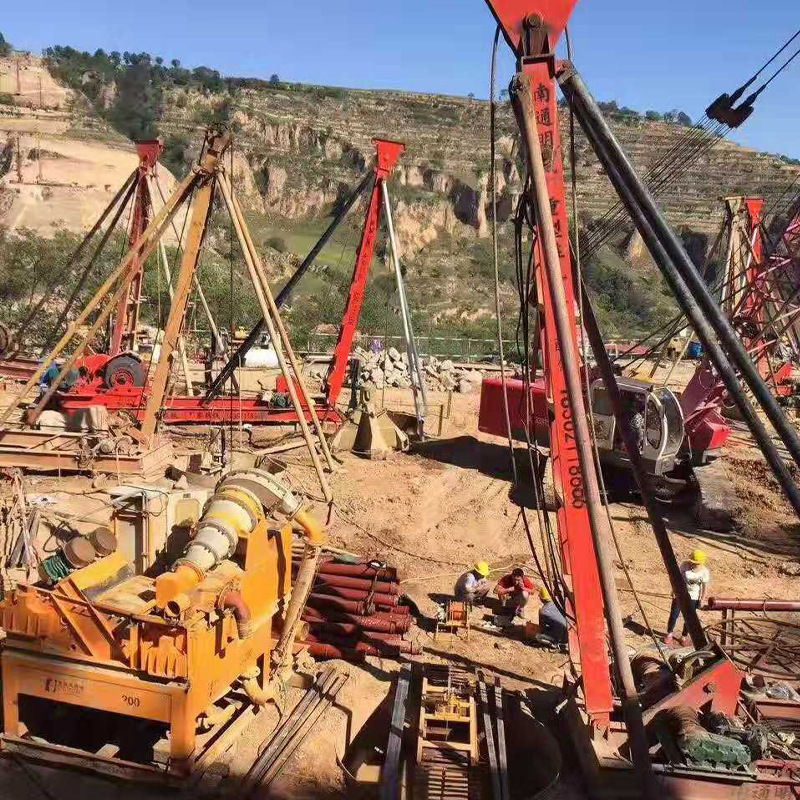 冲击钻机冲孔打桩机全套出口博茨瓦纳报关海运