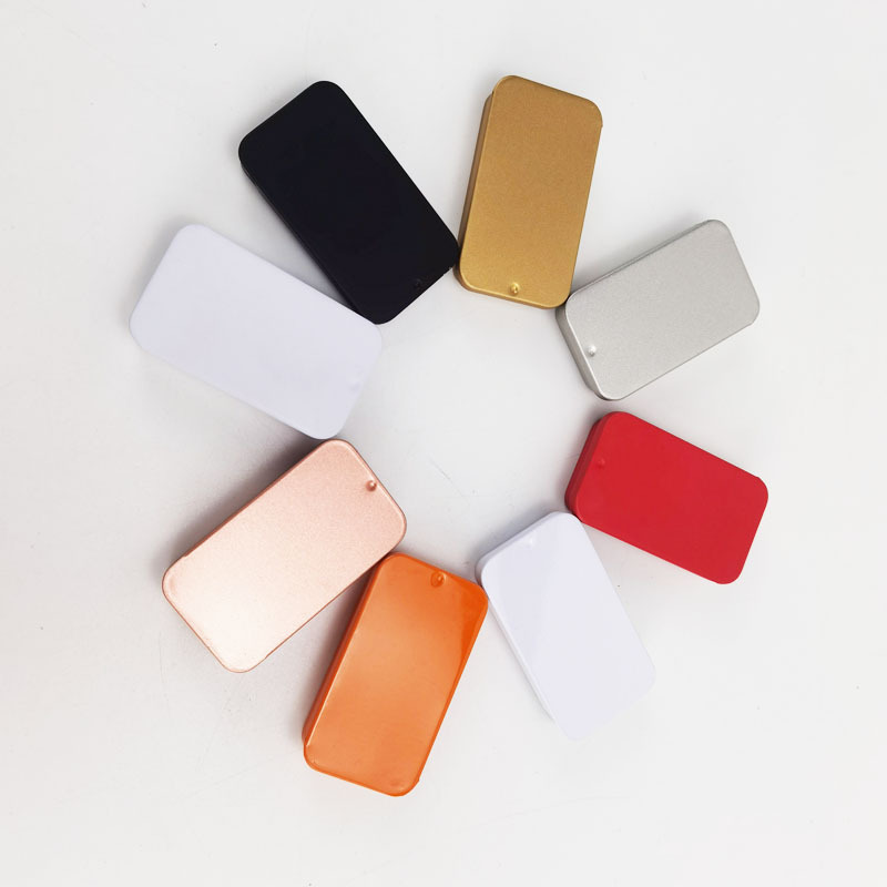 Mini Metal Slide Tin Box For Soap Lip Balm Food Grade Packag