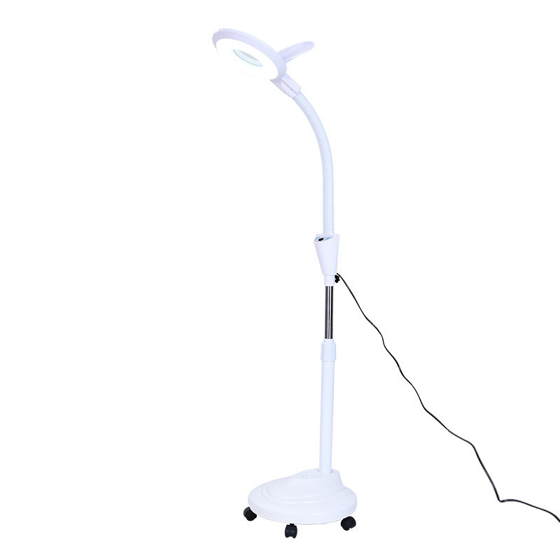 Protección para los ojos lámpara de belleza LED lámpara de bordado de tatuaje de pestañas de belleza de uñas sin flash con lupa Lámpara de trabajo lámpara sin sombra