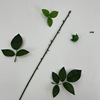 Plastic simulation fake rose flower pole flower leaf soap soap, flower rod material rubber bag iron silk accessories