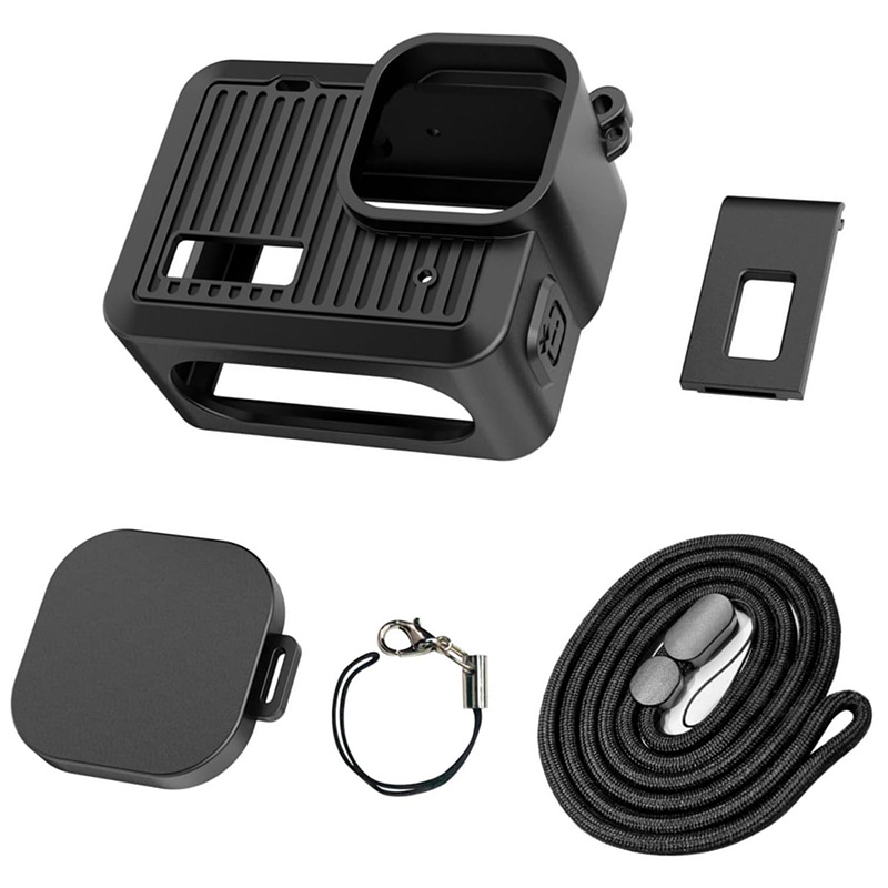 スポーツカメラgopro Hero 4kシリコン保護ケースminiカメラ強化フィルムhdフィルム部品