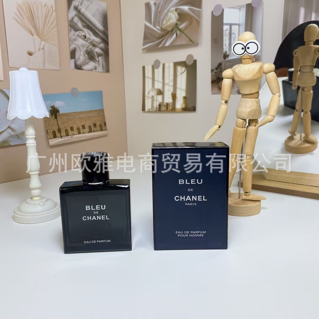 Perfume azul de marca, encuentro verdadero, desierto, ébano, amor, pecado, amor, hombre, Napoleón, cariño 100ML