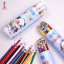 中华彩铅6300美术专业24色彩色铅笔画笔儿童小学生画画涂鸦笔36色