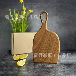 Wooden Cheese Tray Home Kitchen Steak Fruit Snack Tray Breakfast Bread Milk Tray Double-Sided