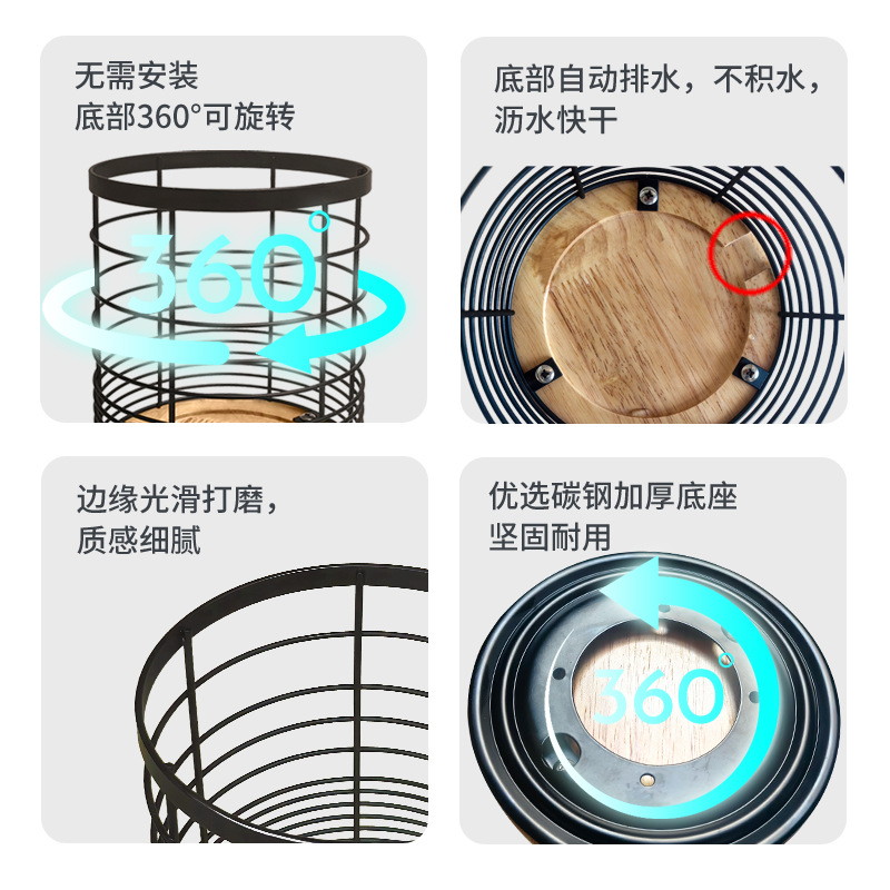 Amazon cocina almacena artefactos mágicos estante de cocina cuchillo de cocina horquilla de cocina estante de agua circular giratoria utensilios de cocina barril de almacenamiento