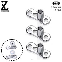 G23钛合金埋钉底座人体穿刺皮下植入内牙埋骨钉锁骨钉饰品配件