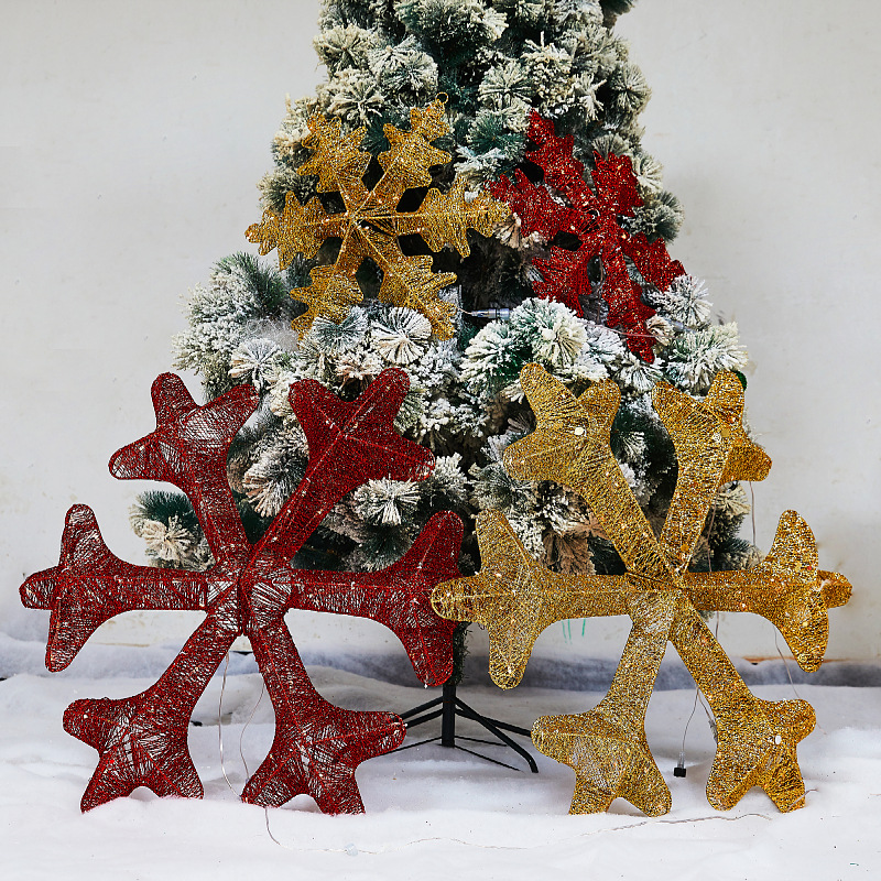 Festival de Navidad hierro forjado brillo luminoso luna estrella bola octogonal estrella decoración del hotel Comercio exterior suministros especiales transfronterizos