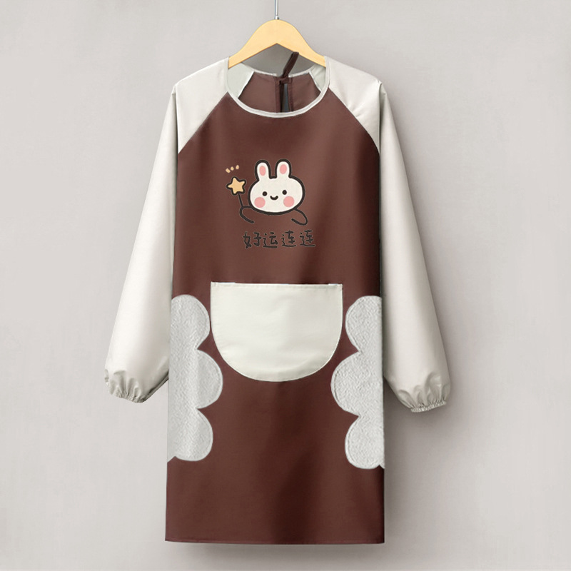 손 닦기 [커피 바디] 회색 소매 행운 전체적으로