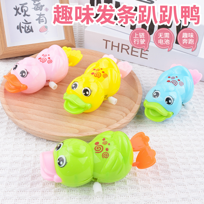 Juguetes para niños en la cadena de patito correrán lindos dibujos animados animales de puzzle bebés regalos al por mayor