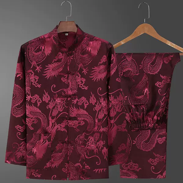 Long-sleeve, red set