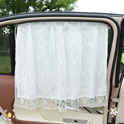 Summer Embedded Lace Double: Car curtains