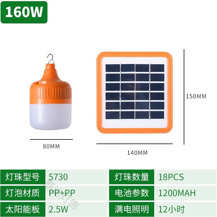 ソーラー屋外ソーラーパネルソーラー電球ライト屋外超高輝度電球ハイパワーキャンプナイトマーケット屋台|undefined