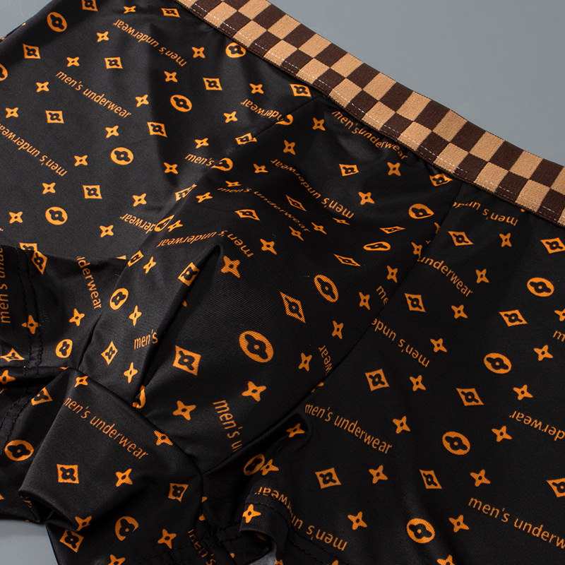 Graphene bacteriostático hombre calzoncillos de hielo de tamaño grande fábrica de calzoncillos transpirables al por mayor calzoncillos de hielo frescos chicos