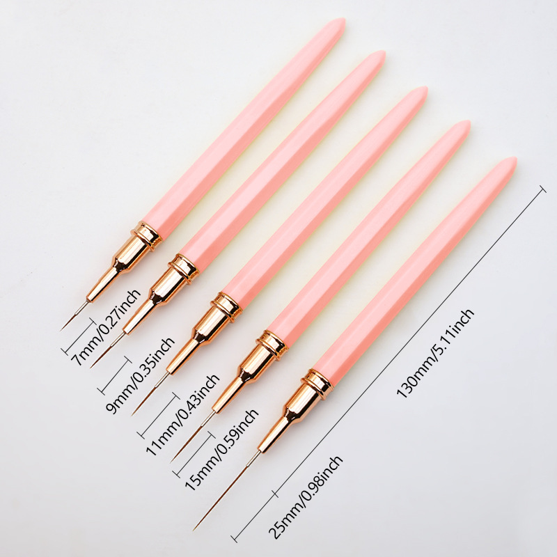 pincel de dibujo de línea de aguja transfronteriza conjunto especial de pincel de pintura de color pincel de dibujo de línea de trazo cuadrilátero DIY pincel de trazo