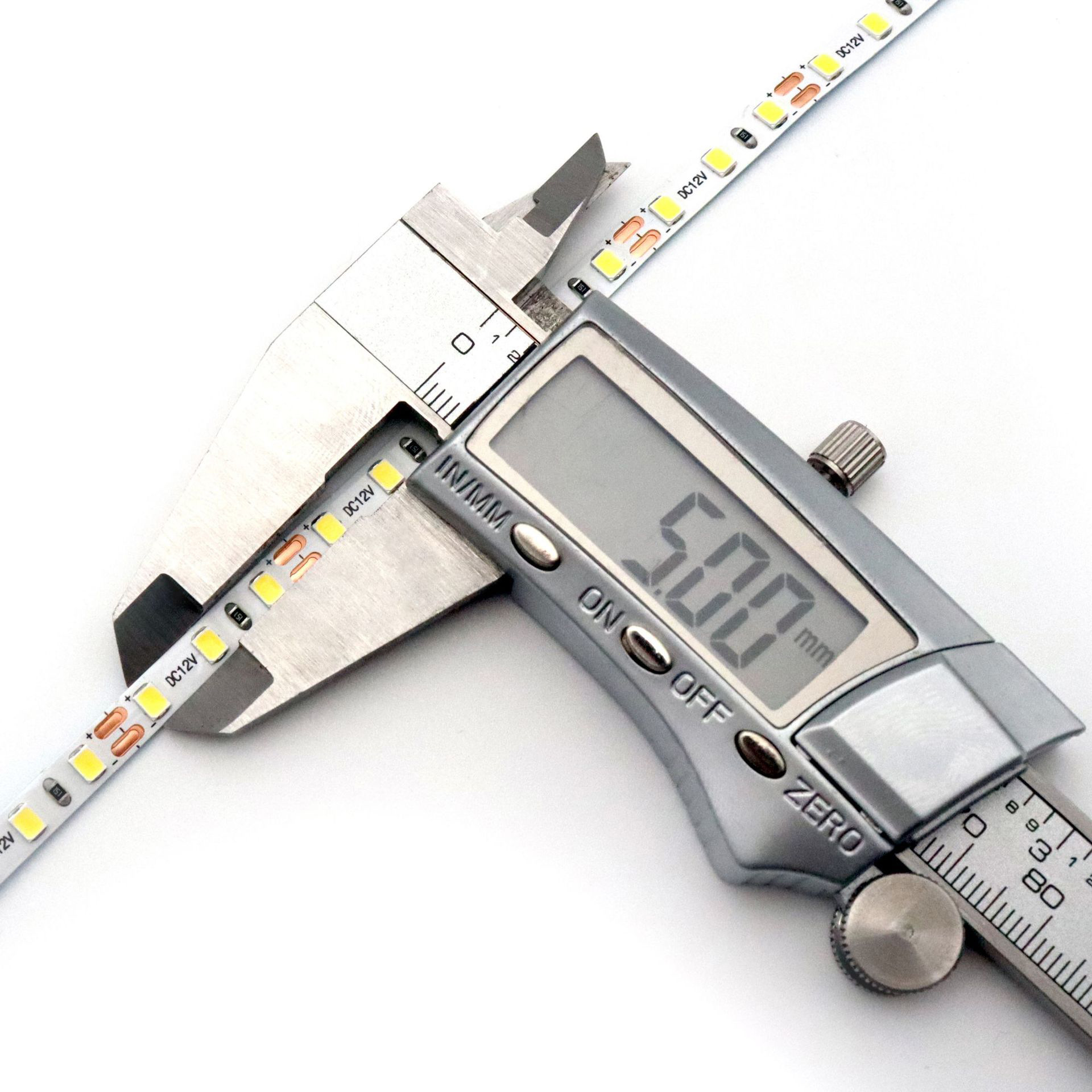 Correa de luz LED 12V2835 placa desnuda con adhesivo autoadhesivo de bajo voltaje 120 lámpara de 5mm de ancho gabinete de vino luz de línea de la fuente de luz