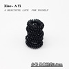 Black base hair rope, fresh elastic hair accessory, simple and elegant design, no hair damage