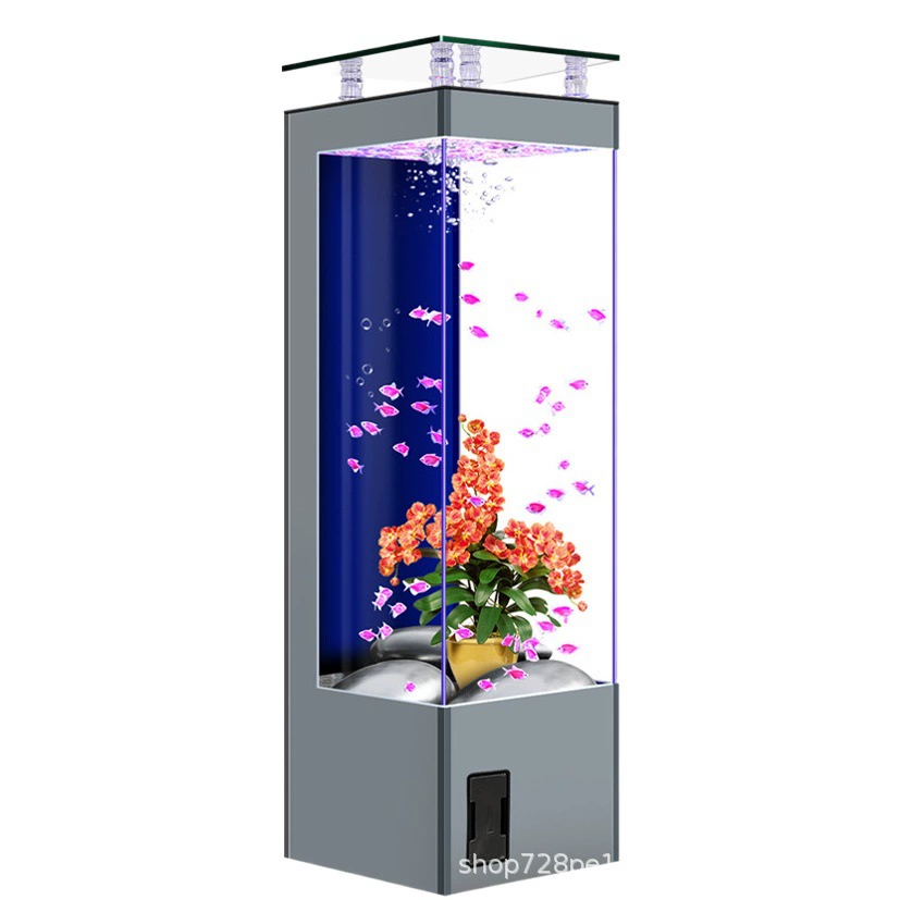 [Прямые волосы с фабрики] 2023 Новый аквариум гостиная небольшой шкаф для телевизора рядом с аквариумом экологический аквариум без воды