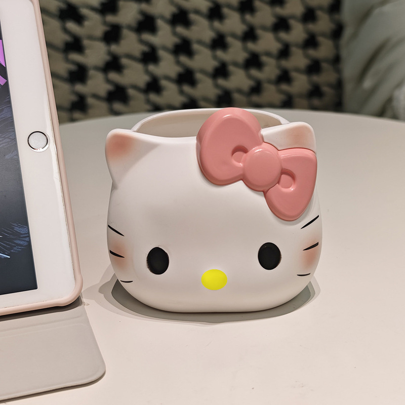跨境HelloKitty收纳笔筒KT猫化妆刷笔筒可爱办公室桌面生日礼物|undefined