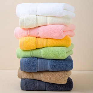 Wholesale towel cotton absorbent non-lint towel pure cotton face towel thickened soft household towel logo