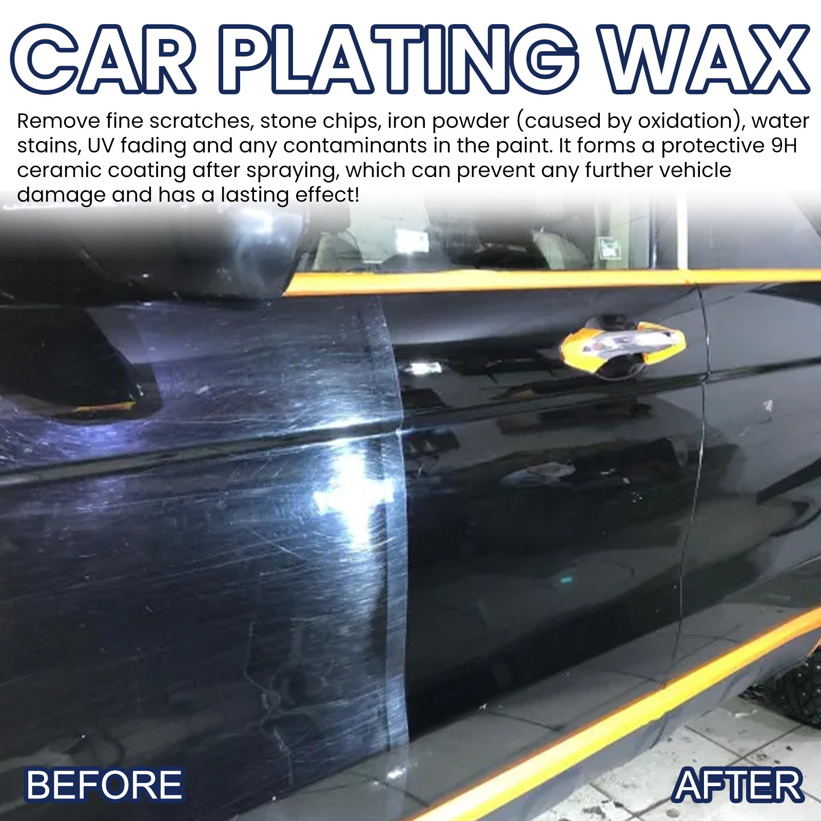Rayhong Car Crystal Wax Anti-Scratch Coating Refreshing Brightening Care Waxing Stable Solid Car Wax