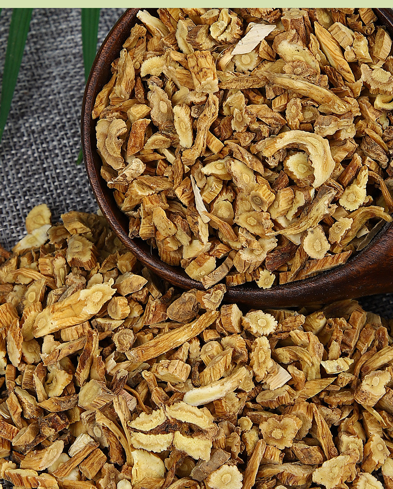 Qin Jiao Slices (Gentiana macrophylla) — Dried Large-Leaf Gentian Root, Unsulfured 500g in use