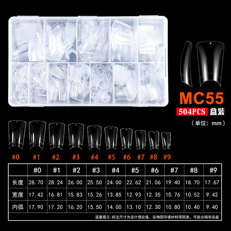 MC55 transparent 504 pieces/box