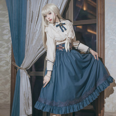 熊逗醤オリジナル無名哀歌ロリータ女Lolitaストール上着ハーフスカート日常甘美セット7174