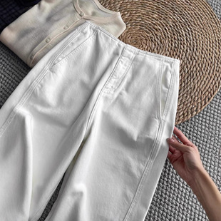 CHAO class recommend! The version is excellent! Sickle Jeans Women's 2025 Spring New High Waist Slimming Cropped Pants
