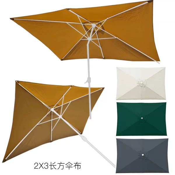 Replacement Fabric for Square and Rectangular Outdoor Umbrellas, Replacement Canopy Fabric for Patio Umbrellas, Sunshade Umbrella Replacement Fabric