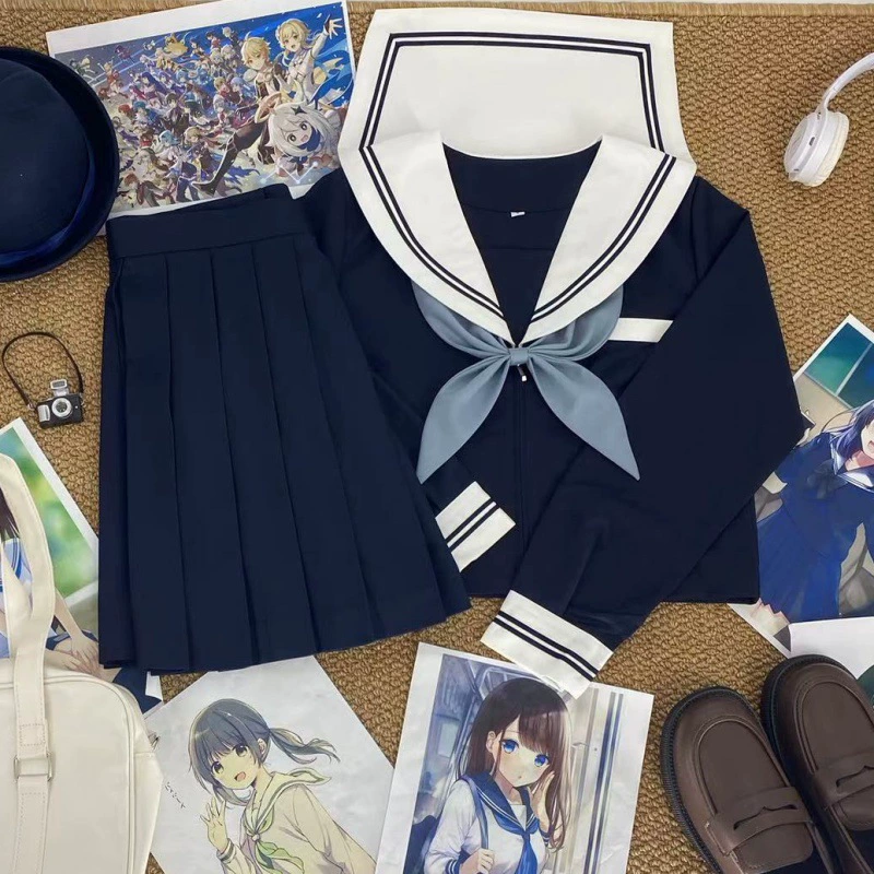 Оригинальная форма JK Подлинный белый воротничок