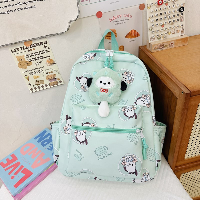 Nueva mochila escolar coreana para niños, mochila escolar de jardín de infantes de dibujos animados ins linda mochila de anime para niños y niñas
